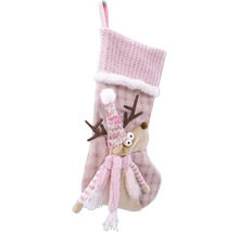 Ciorap de Crăciun cu aplicație ren