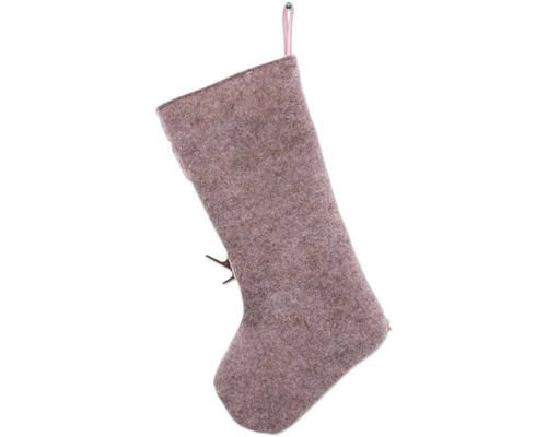 Ciorap decorativ de Moș Nicolae din pâslă, de agățat