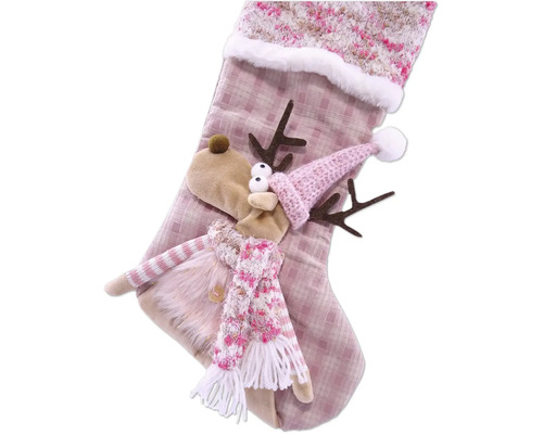 Ciorap de Crăciun cu aplicație ren