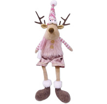 Figurină decorativă ren cu căciulă și coarne