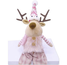 Reniu decorativ cu căciulă și coarne ca decorațiune de Crăciun