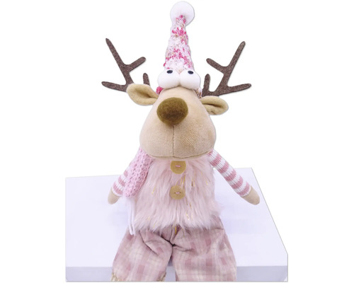 Reniu decorativ cu căciulă și coarne ca decorațiune de Crăciun