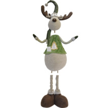 Elan decorativ din material textil cu căciulă, fular și brad cusut