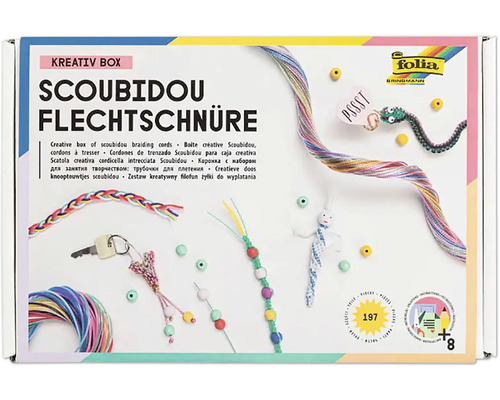 Cutie creativa cu șnururi împletite Scoubidou