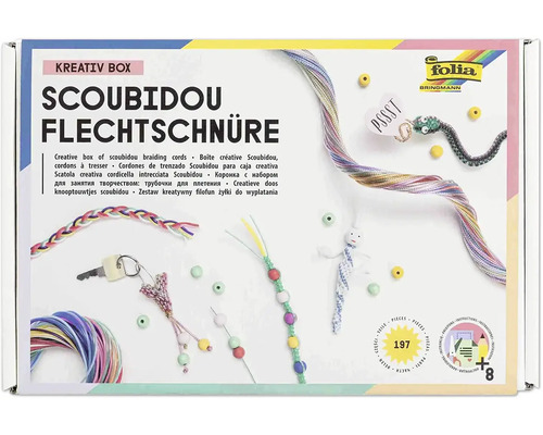 Cutie creativă cu șnururi împletite Scoubidou