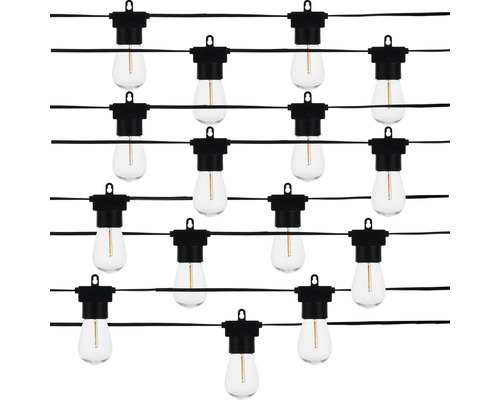 Ghirlandă LED QL Lighting 15m 15 becuri alb cald fără | HORNBACH