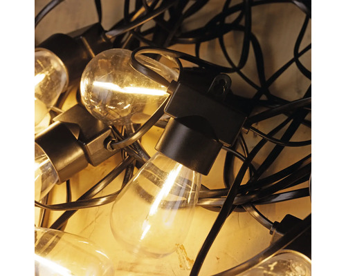 Ghirlandă LED QL Lighting 15m 15 becuri alb cald fără | HORNBACH