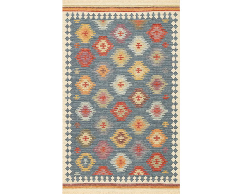 Covor tradițional Nomad 04 albastru 120x180 cm Covor cu model geometric