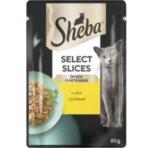 Sheba Select Slices hrană pentru pisici cu pui, 85 grame