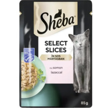 Sheba Select Slices hrană pentru pisici cu somon în sos, 85 de grame