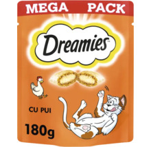 Dreamies gustare pentru pisici Mega-pachet cu pui, 180 grame