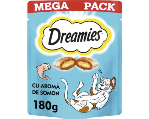 Dreamies recompense pentru pisici cu aromă de somon, megapack