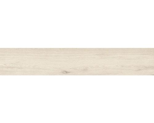 Gresie exterior / interior porțelanată glazurată rectificată Washed Bianco 20x120 cm Placă ceramică aspect lemn