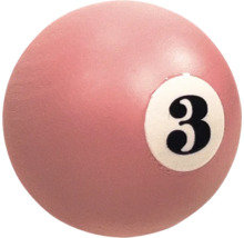 Bilă de biliard cu numărul 3