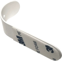 Cârlig de perete alb cu bandă adezivă 3M