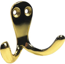 Cuier dublu metalic pentru montare pe perete