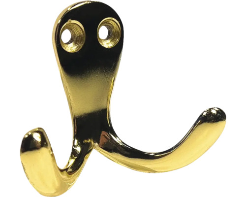 Cuier dublu metalic pentru montare pe perete