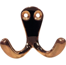 Cârlig dublu de perete din metal pentru montare pe perete