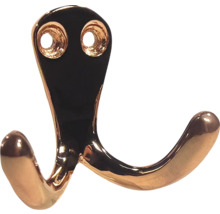 Cârlig dublu metalic pentru montare pe perete