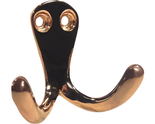 Cârlig dublu metalic pentru montare pe perete