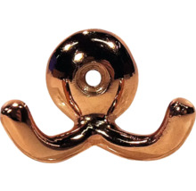 Cârlig dublu pentru haine, montat pe perete