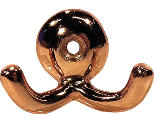 Cârlig dublu pentru haine, montat pe perete