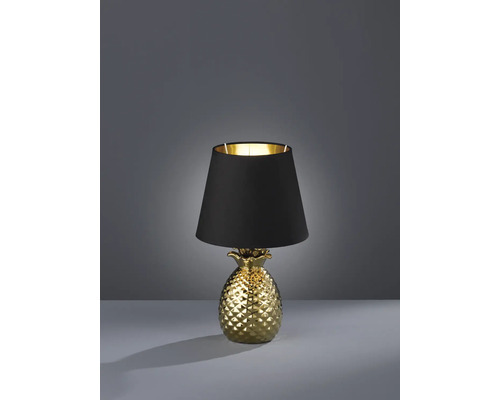 Lampă de masă decorativă în formă de ananas cu abajur negru