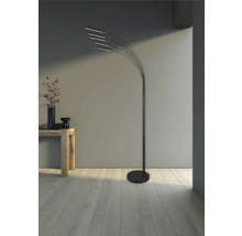 Lampadar cu LED integrat Reed 17,5W 1750 lumeni, nichel mat