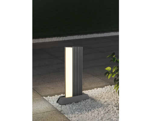 Stâlp iluminat cu LED integrat Mariza 13W 1300 lumeni, 50 cm, pentru exterior IP65, antracit