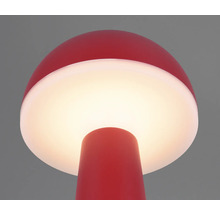 Veioză LED Fungo 2W 200 lumeni, lumină reglabilă, pentru exterior IP54, încărcare USB, roșu