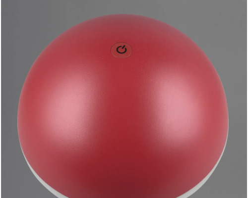 Lumină decorativă roșie în formă de bilă cu buton de pornire/oprire