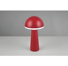 Veioză LED Fungo 2W 200 lumeni, lumină reglabilă, pentru exterior IP54, încărcare USB, roșu