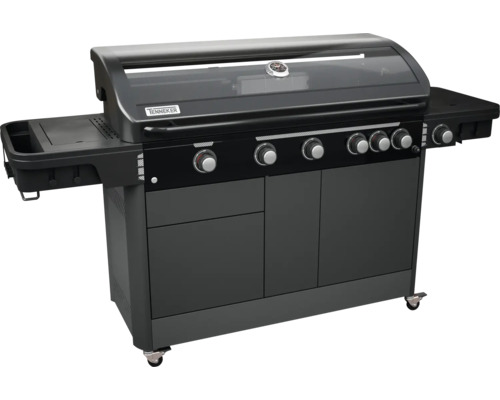 Grătar Tenneker cu dulap inferior, raft lateral și indicator de temperatură