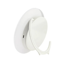 Lumină de perete LED albă cu port USB și dispozitiv de agățat