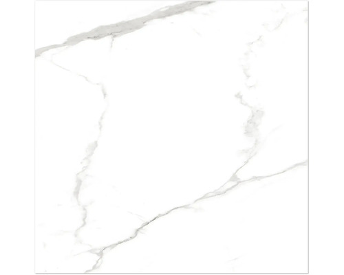 Gresie interior glazurată rectificată Liqueur 38015-LF 30x30 cm Placă albă cu aspect de marmură