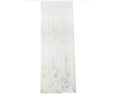Perdea cu model floral pentru fereastră