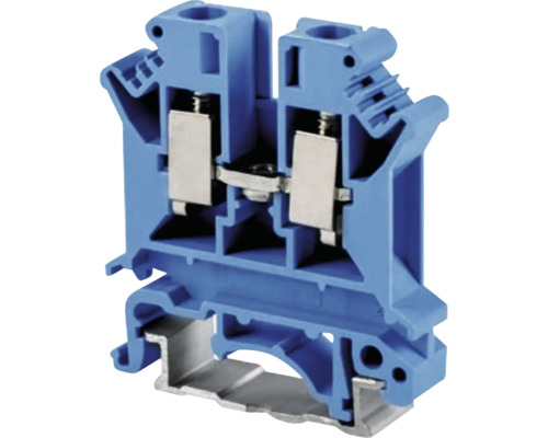 Clemă șir Elvon 6mm² 57A FJ 6N, albastru Bloc terminal albastru pentru conexiuni electrice