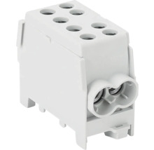 Bloc terminal alb cu conexiuni multiple pentru conexiuni electrice
