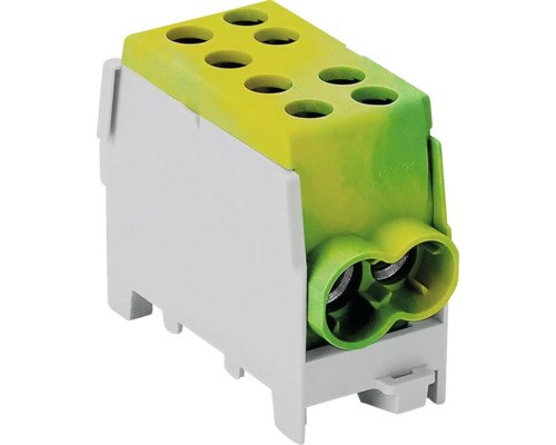 Bloc distribuitor Elvon monofazat 125A in:1x35/out:1x35/2x25 mm2 galben verde Bornă pentru conexiuni electrice
