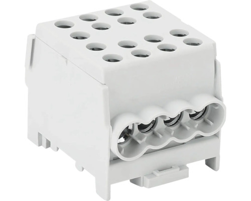 Bloc distribuitor electric din plastic cu multiple conexiuni