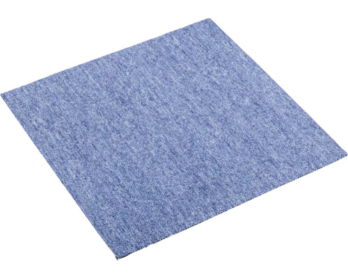 Dală mochetă polipropilenă buclată 5 mm albastru denim 50x50 cm Placă de mochetă pătrată