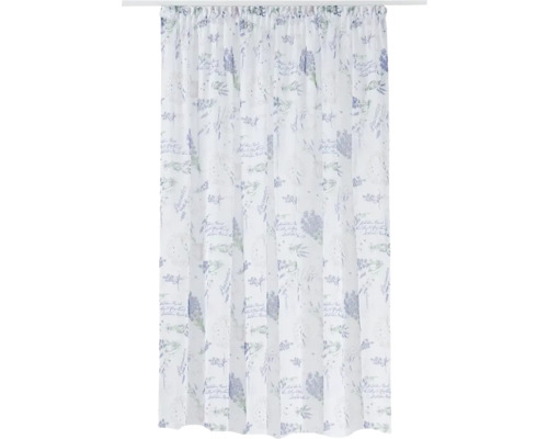 Cortină cu motiv de lavandă pentru decorarea ferestrelor