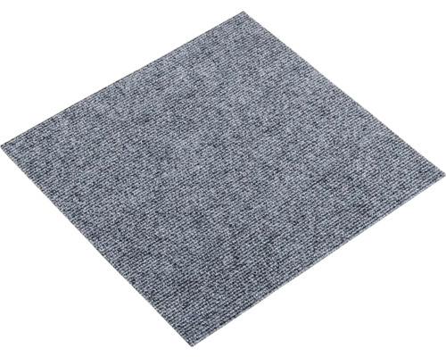 Dală mochetă autoadezivă, polipropilenă buclată, gri 40x40 cm Covoraș de curățare pătrat pentru interior