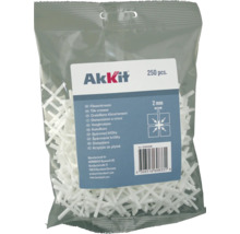 Pachet distanțiere pentru faianță, 2 milimetri, 250 bucăți