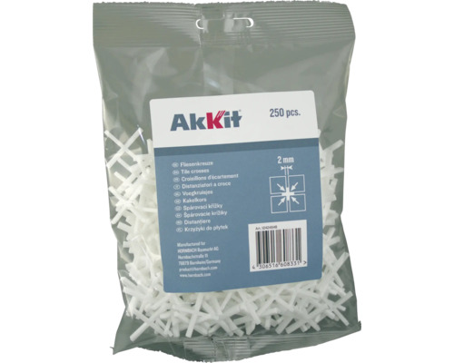 Pachet distanțiere pentru faianță, 2 milimetri, 250 bucăți