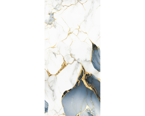 Placă decorativă cu aspect de marmură și accente aurii