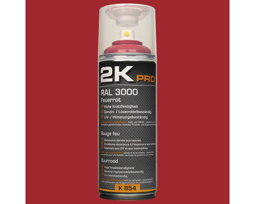 Spray 2K Pro RAL 3000 roșu foc