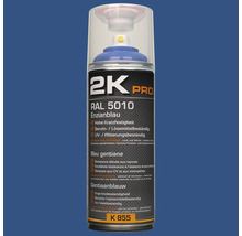 Spray 2K Pro albastru gențiană RAL 5010 pentru lucrări de vopsitorie