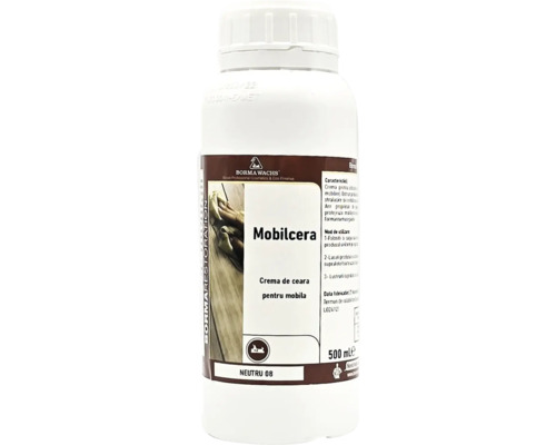 Borma Wachs Mobilcera ceară pentru mobilă, flacon de 500 ml