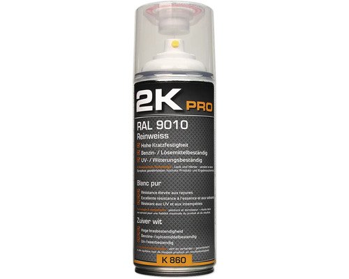 Spray de lac 2K Pro RAL 9010 Alb pur